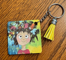Load image into Gallery viewer, Tater Tot Square Keychain – Whimsy June