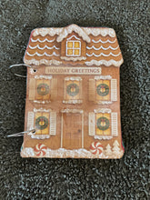 Load image into Gallery viewer, Gingerbread House Wood Journal Cover