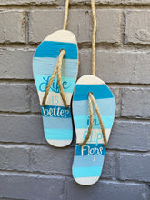 Load image into Gallery viewer, Flip Flops Unfinished Wood Kit