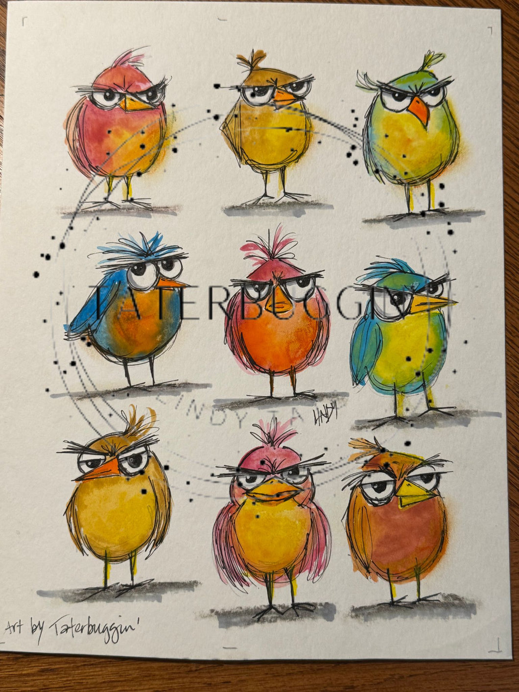 Grumpy Birds Digital Download
