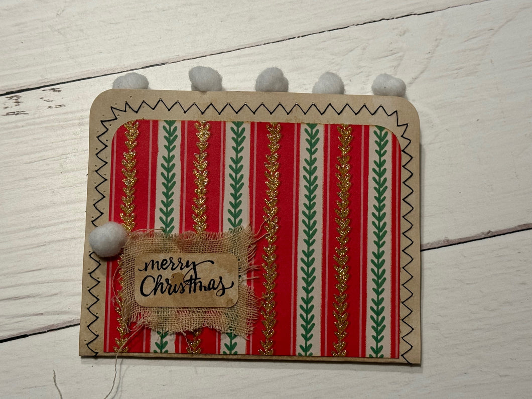 Merry Christmas Gift Card/Mini Journal