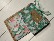 Load image into Gallery viewer, Holly Jolly Gift Card/Mini Journal Pocket
