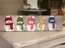 Load image into Gallery viewer, December Snowmen Paint Class
