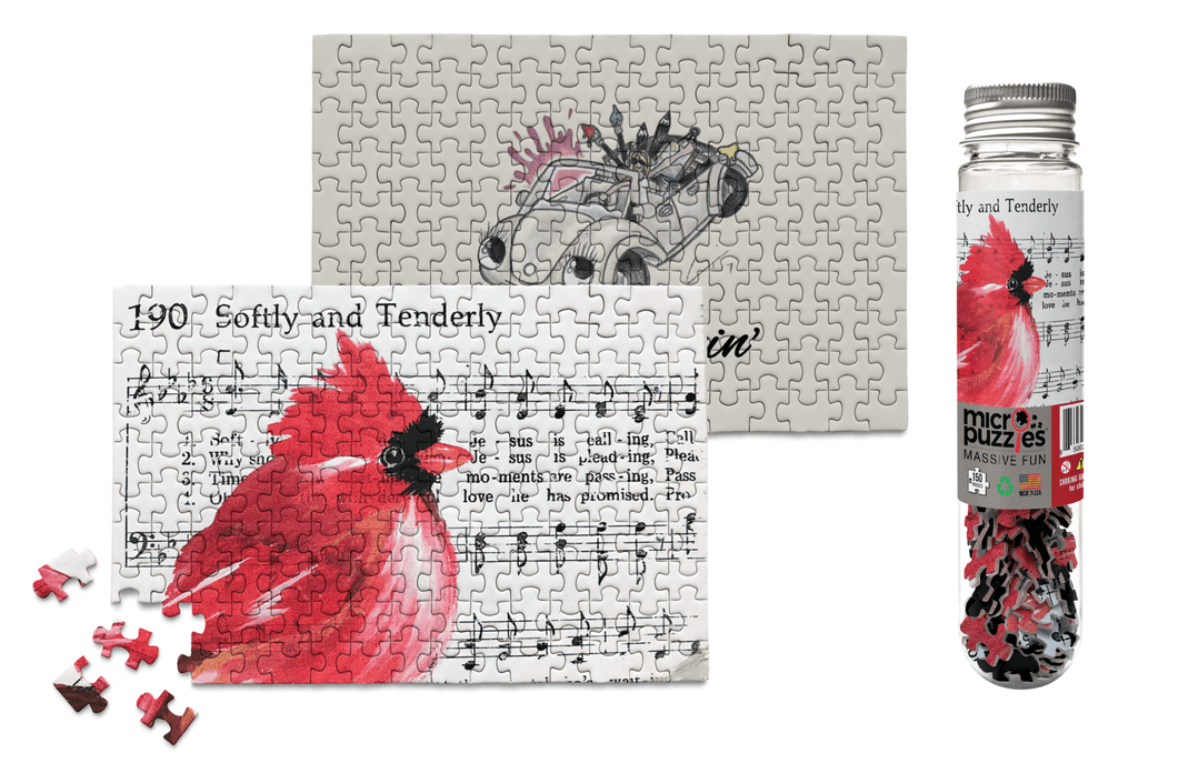 Cardinal on hymnal Micropuzzle
